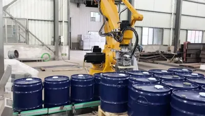 روبوت ترتيب المنتجات على البليت